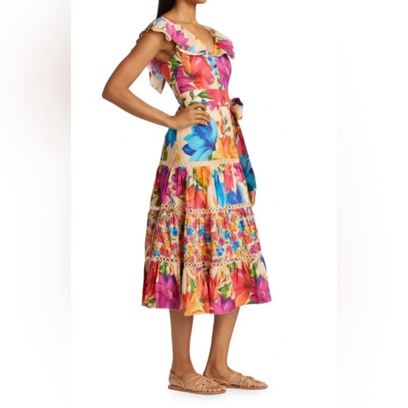 Farm RioMary’s Gardener Off-White Floral MaxiDress - Picture 2 of 9